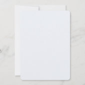 Invitation pour une Baby Shower Douce Comme une Ab (Dos)