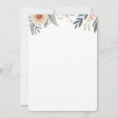 Invitation pour une Baby Shower Éléphant (Dos)