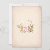 Invitation pour une Baby Shower Enchantée (Dos)