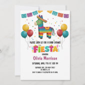 Invitation pour une Baby Shower Fiesta Festive (Devant)