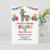 Invitation pour une Baby Shower Fiesta Festive (Debout devant)