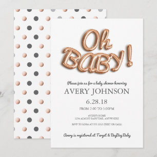 Invitation pour une Baby Shower Fille ou Garçon av