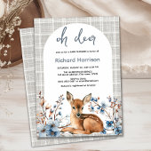 Invitation pour une baby shower : forêt rustique, 
