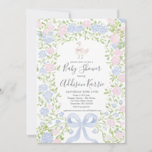 Invitation pour une baby shower grandmillennial de