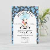 Invitation pour une Baby Shower Holy Cow (Debout devant)