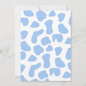 Invitation pour une Baby Shower Holy Cow (Dos)