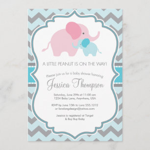 Invitation pour une Baby Shower Little Peanut