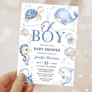 Invitation pour une Baby Shower "Oh Garçon Sous l'