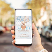 Invitation pour une Baby Shower Ourson à venir