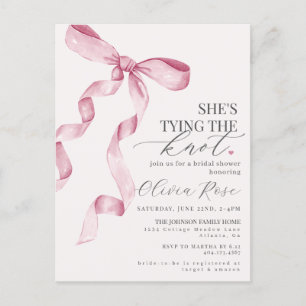 Invitation pour une Baby Shower Rose Pastel avec u