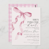 Invitation pour une Baby Shower Rose Pastel avec u (Devant / Derrière)