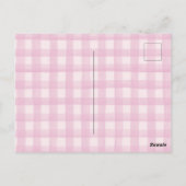 Invitation pour une Baby Shower Rose Pastel avec u (Dos)