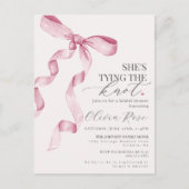 Invitation pour une Baby Shower Rose Pastel avec u (Devant)