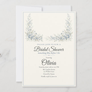 Invitation pour une Baby Shower Something Blue