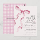 Invitation pour une Baby Shower sur le thème de l' (Devant / Derrière)