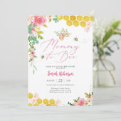 Invitation pour une Baby Shower sur le thème des a (Debout devant)