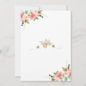 Invitation pour une Baby Shower sur le thème des a (Dos)