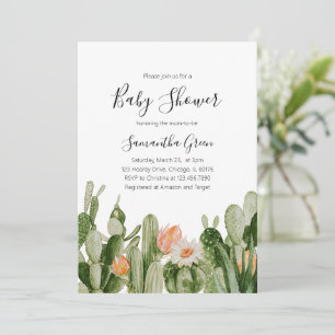 Invitation pour une Baby Shower sur le thème des C