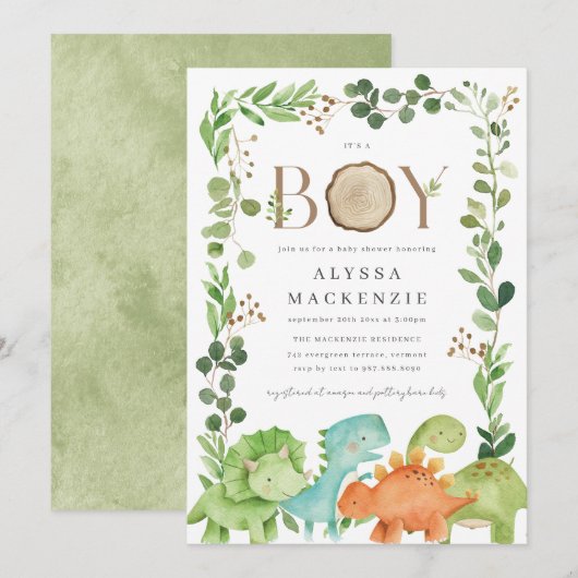 Invitation pour une Baby Shower sur le thème des D (Devant / Derrière)
