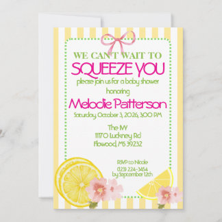 Invitation pour une baby shower sur le thème du ci