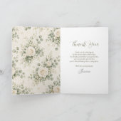 Invitation pour une Baby Shower sur le thème du th (Intérieur)