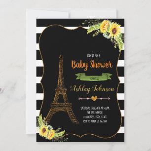 Invitation pour une baby shower sur le thème du To