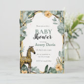 Invitation pour une Baby Shower Sweet Pea (Debout devant)