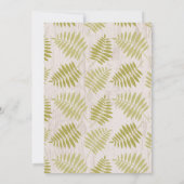 Invitation pour une Baby Shower Tropicale (Dos)