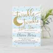 Invitation pour une Baby Shower Twinkle Twinkle Li (Debout devant)