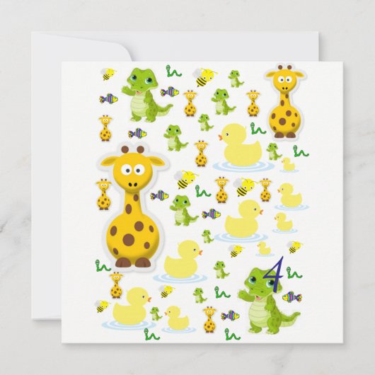 Invitation pour une carte d'anniversaire (Devant)