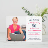 Invitation pour une célébration d'anniversaire fab (Debout devant)