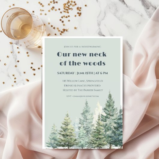 Invitation pour une crémaillère dans notre nouveau