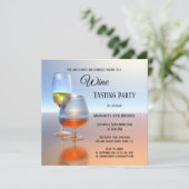 Invitation pour une dégustation de vin d'art moder (Debout devant)