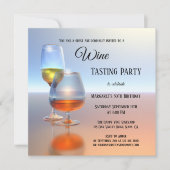 Invitation pour une dégustation de vin d'art moder (Devant)