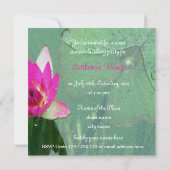 Invitation pour une douce seize années nénuphar (Dos)