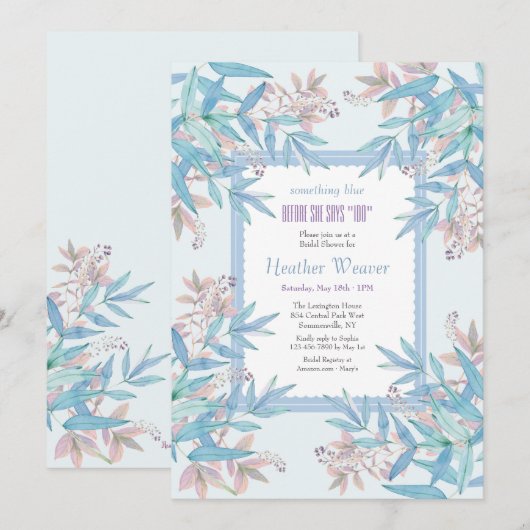 Invitation pour une douche de bébé avec quelque ch (Devant / Derrière)