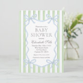 Invitation pour une douche de bébé garçon, Douche (Debout devant)