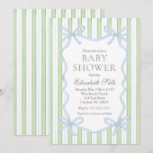 Invitation pour une douche de bébé garçon, Douche (Devant / Derrière)