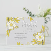 Invitation pour une douche de fleurs bouton d'or (Debout devant)