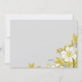 Invitation pour une douche de fleurs bouton d'or (Dos)