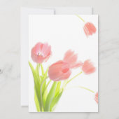 Invitation pour une Douche de Fleurs de Tulipes Ro (Dos)