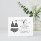 Invitation pour une douche de lingerie de mariage (Debout devant)