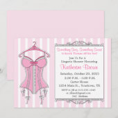 Invitation pour une douche de mariée lingerie (Devant / Derrière)