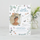 Invitation pour une douche de mariée sous une plui (Debout devant)