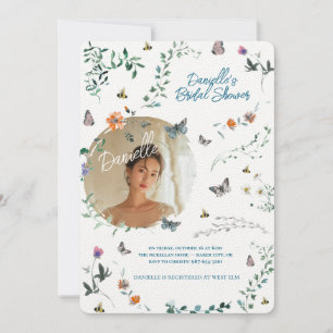 Invitation pour une douche de mariée sous une plui