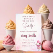 Invitation pour une Douche de Sundae de Glace