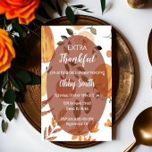 Invitation pour une douche de Thanksgiving extra r
