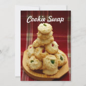 Invitation pour une échange de biscuits à carreaux (Dos)