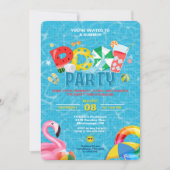 Invitation pour une fête au bassin à gogo (Devant)