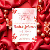 Invitation pour une fête avec des bonbons à la men